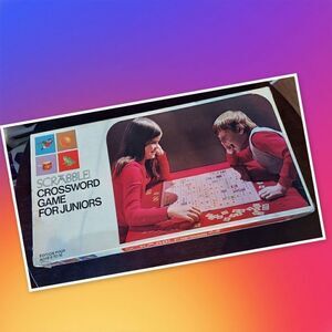 Vintage 1975 SCRABBLE Crossword Game for Juniors,